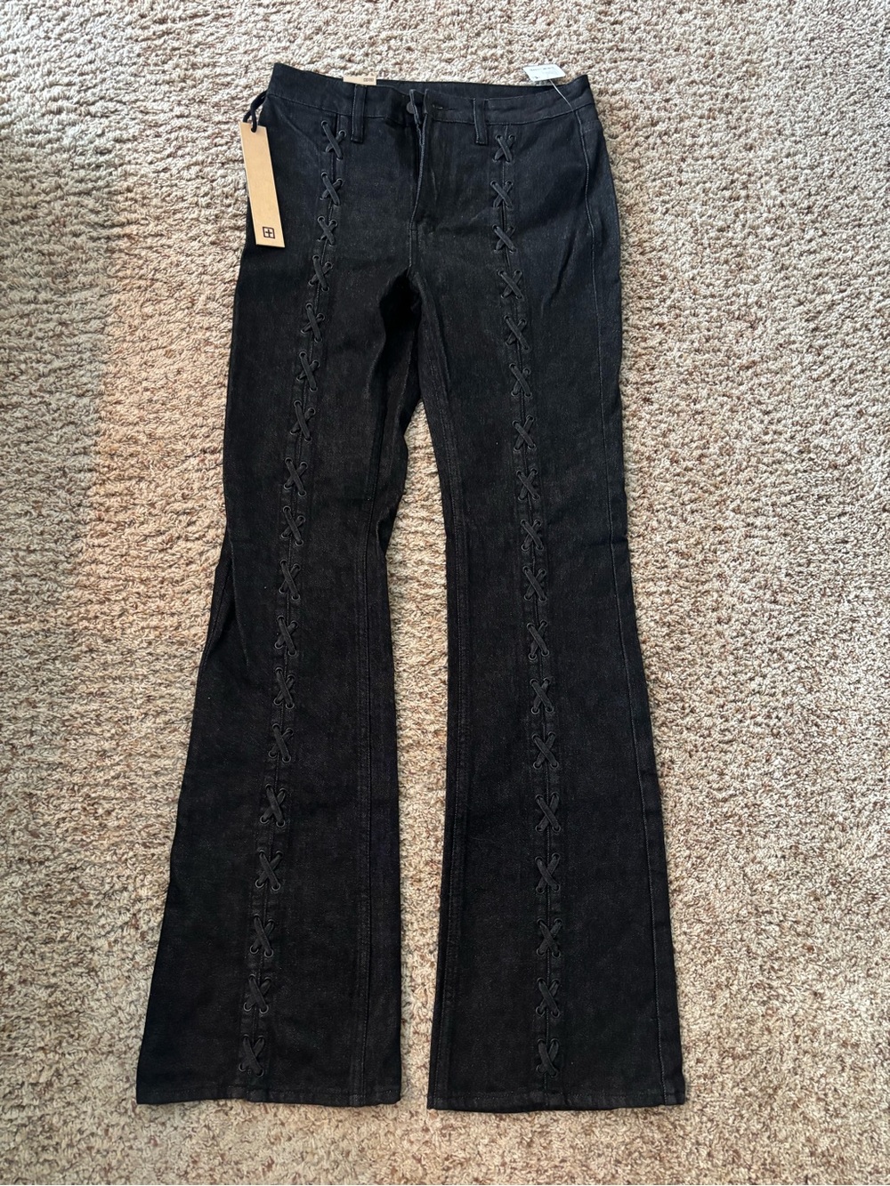 Ksubi soho ebony laced jean size 28